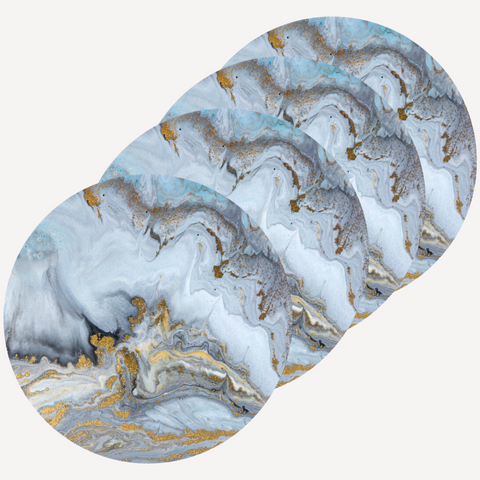 Ocean Round Vinyl Placemat