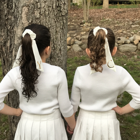 Personalized Chiffon Scrunchy with Tails