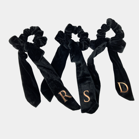 Velvet Scrunchies with Tails