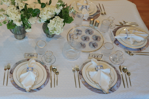 Ocean Seder Plate with Removable Plates