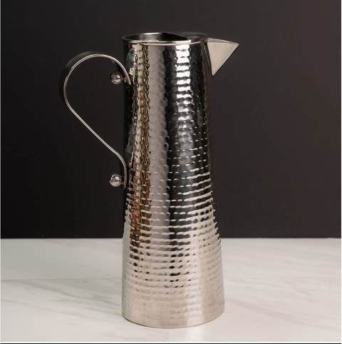 Silver Hammered Pitcher L