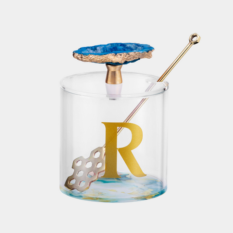 Agate Honey Jar